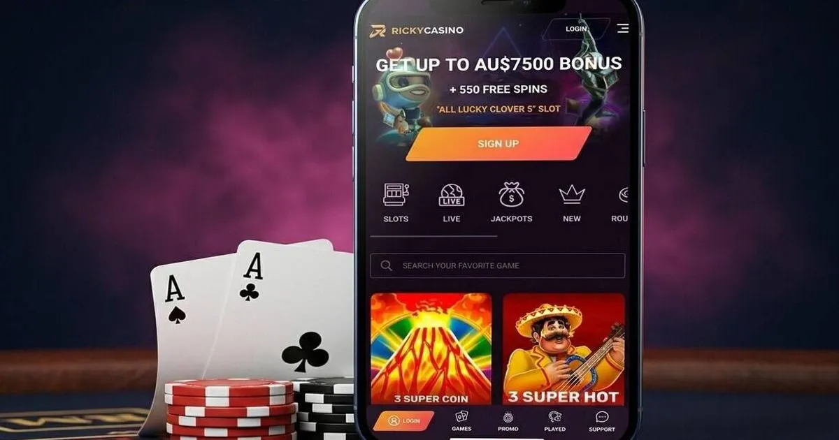 Ricky Casino App Screenshot